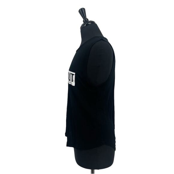 CHRLDR Women’s Black Graphic “I Work Out Just Kidding I Take Naps” Tank Top Sz S - Picture 2 of 10